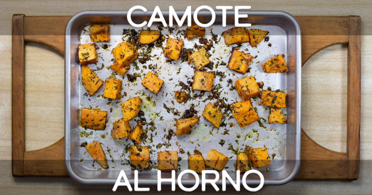 Camotes al horno